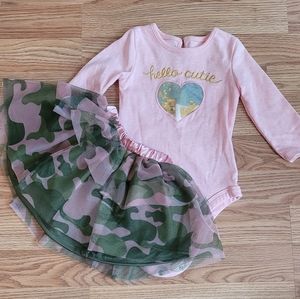 Pink & Camo Tutu Set